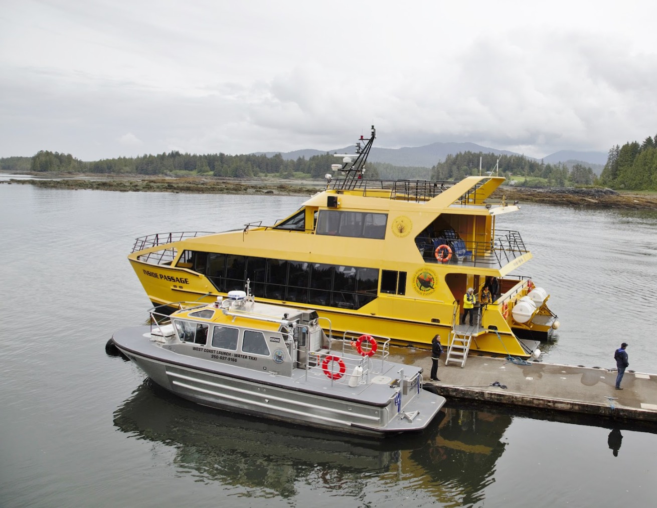 M/V Inside Passage catamaran docked in Prince Rupert before the Grizzly Bear Tour